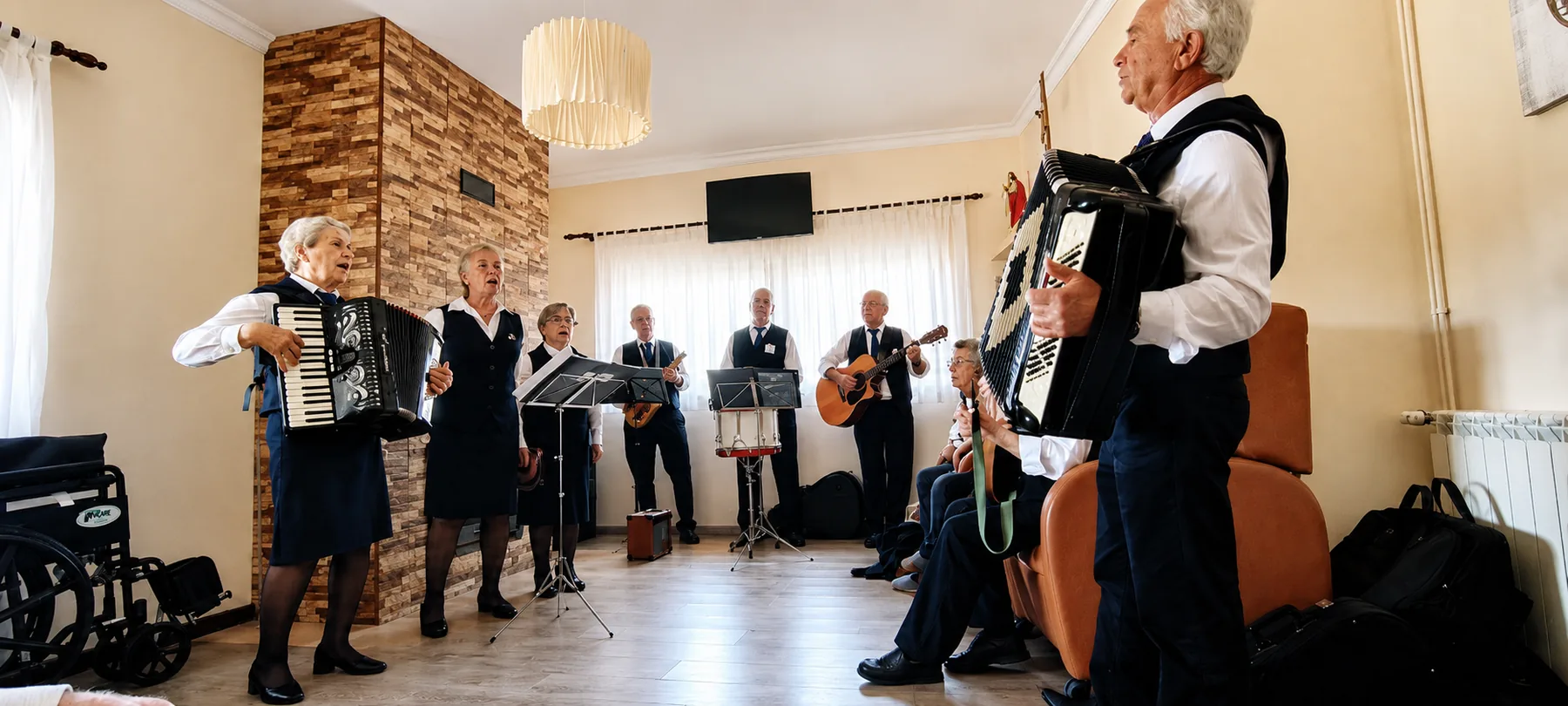 Momento musical no Lar Santo Estevão